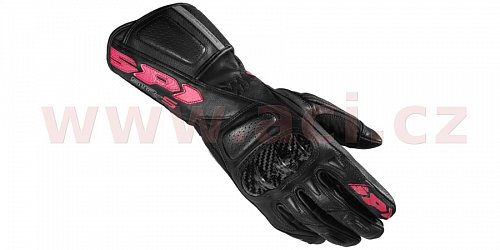 rukavice STR5 LADY dámské, SPIDI - Itálie (černá/růžová/šedá)